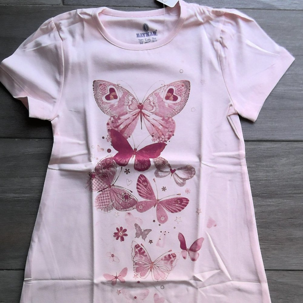 Girls Butterfly Cotton Night gown